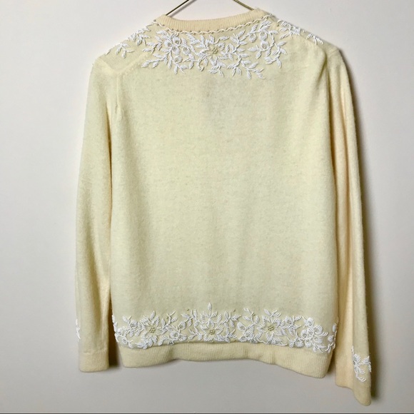 Vintage Beaded Lambswool Cardigan - Picture 5 of 8